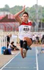 Emma Pringle (Gateshead) wins the senior womens triple jump in the North Eastern Championships, Gateshead International Stadium.  Photos: David T. Hewitson/Sports for All Pics